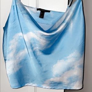 Cloud Wash Cowl Neck Cami